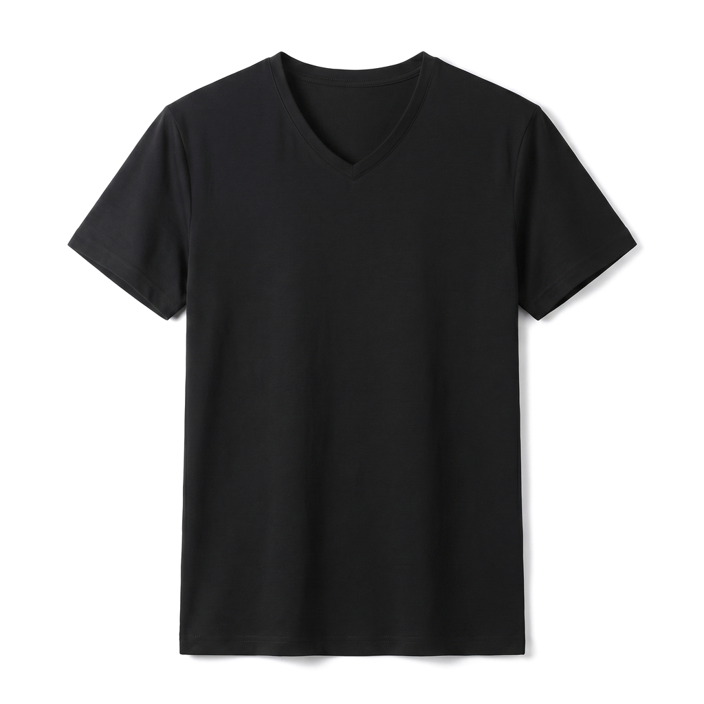 Billie  V-Neck Tee - Color:V-Neck Black;Size:S
