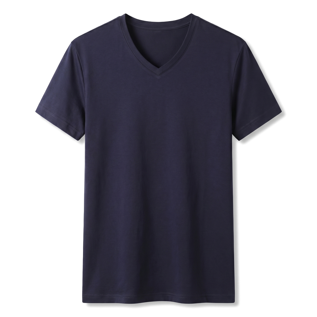 Billie  V-Neck Tee - Color:V-Neck Navy;Size:S