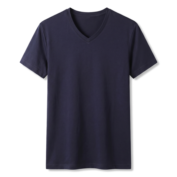 Billie  V-Neck Tee - Color:V-Neck Navy;Size:S