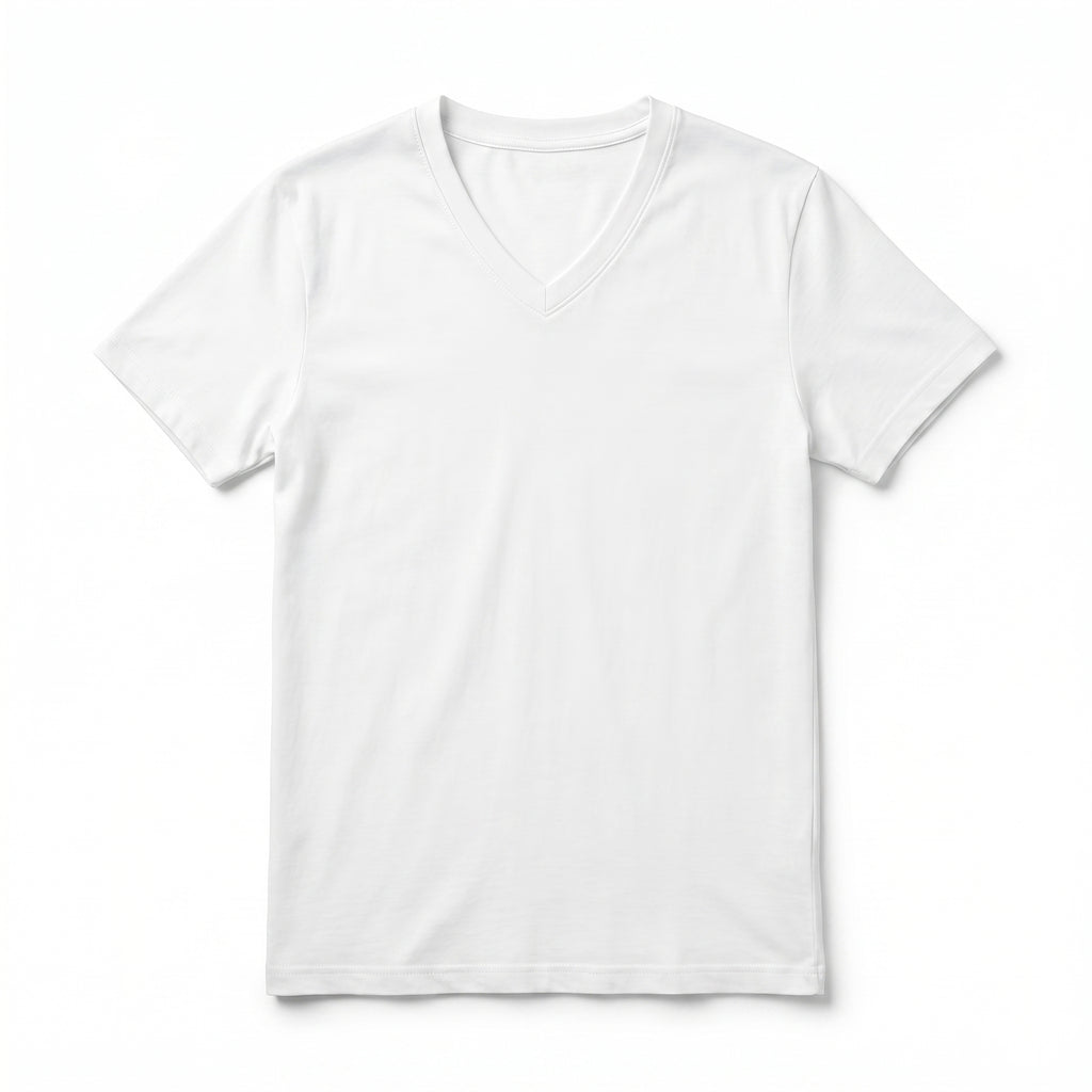 Billie  V-Neck Tee - Color:V-Neck White;Size:S
