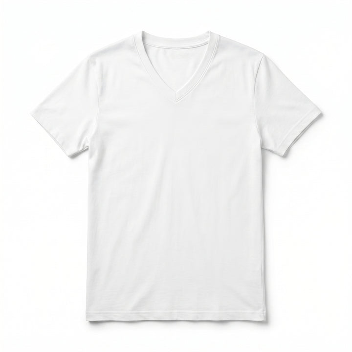 Billie  V-Neck Tee - Color:V-Neck White;Size:S