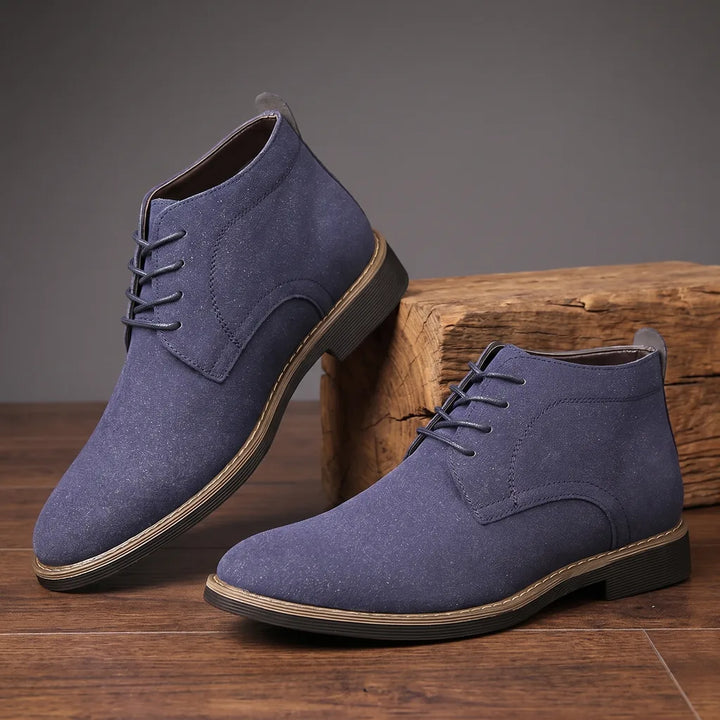 Billy | Men's Vintage Chukka Boots - Color:Blue;Size:39