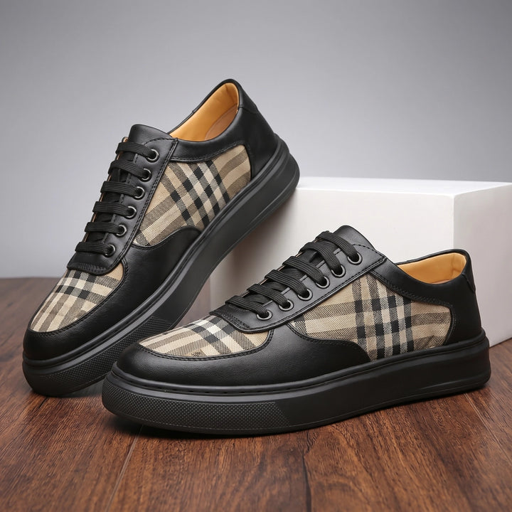 Lester Mills Panel Sneakers - Color:Black Alt;Size:38