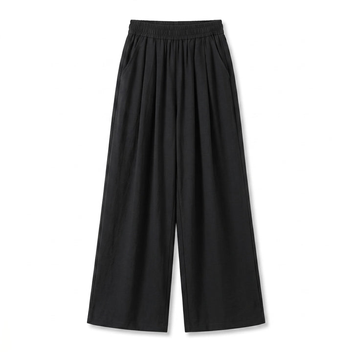 Amina Pleated Trousers - Color:Black;Size:S