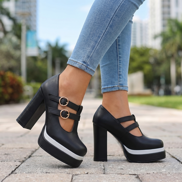 Black Elara Vance Mary Janes 1