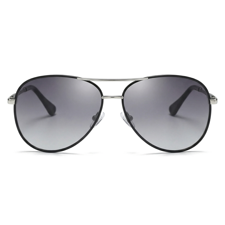Black Frame Grey Gradient Sienna Metal Aviator Shades 2