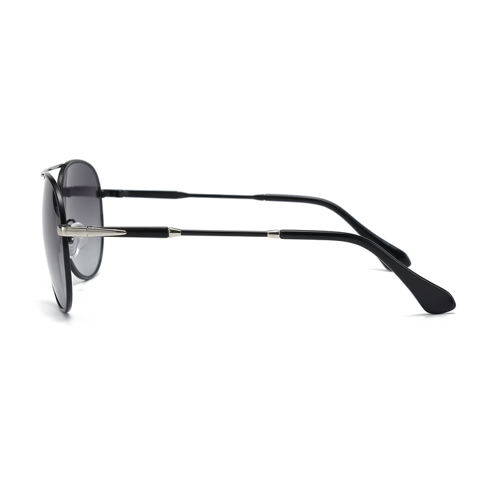 Black Frame Grey Gradient Sienna Metal Aviator Shades 3