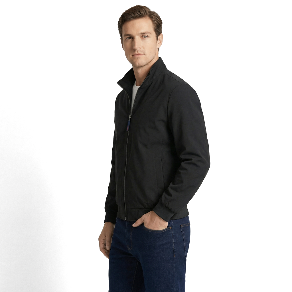 Black Harrison Angora Blend Jacket 5