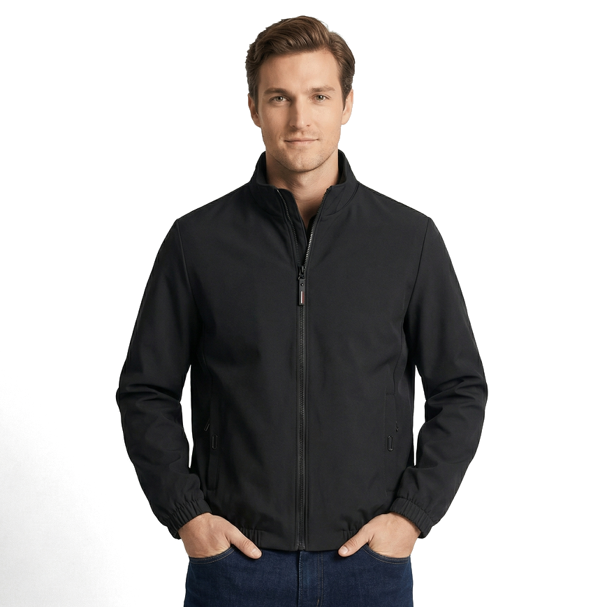 Black Harrison Angora Blend Jacket 3