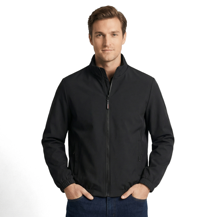 Black Harrison Angora Blend Jacket 3
