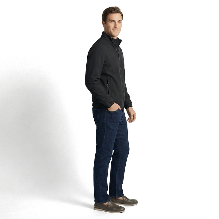 Black Harrison Angora Blend Jacket 4