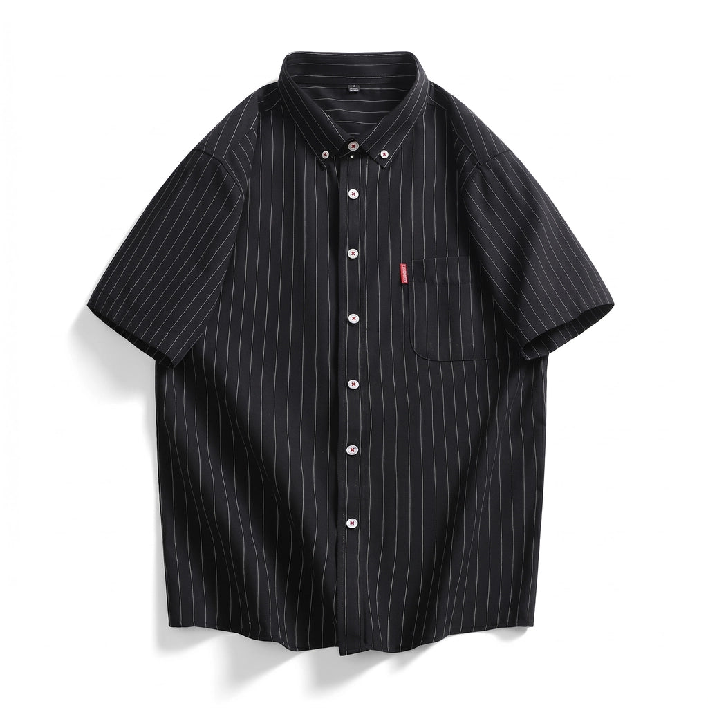 Spencer Striped Shirt - Color:Black;Size:S