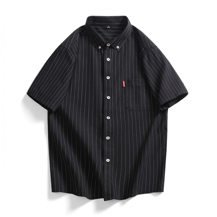 Spencer Striped Shirt - Color:Black;Size:S