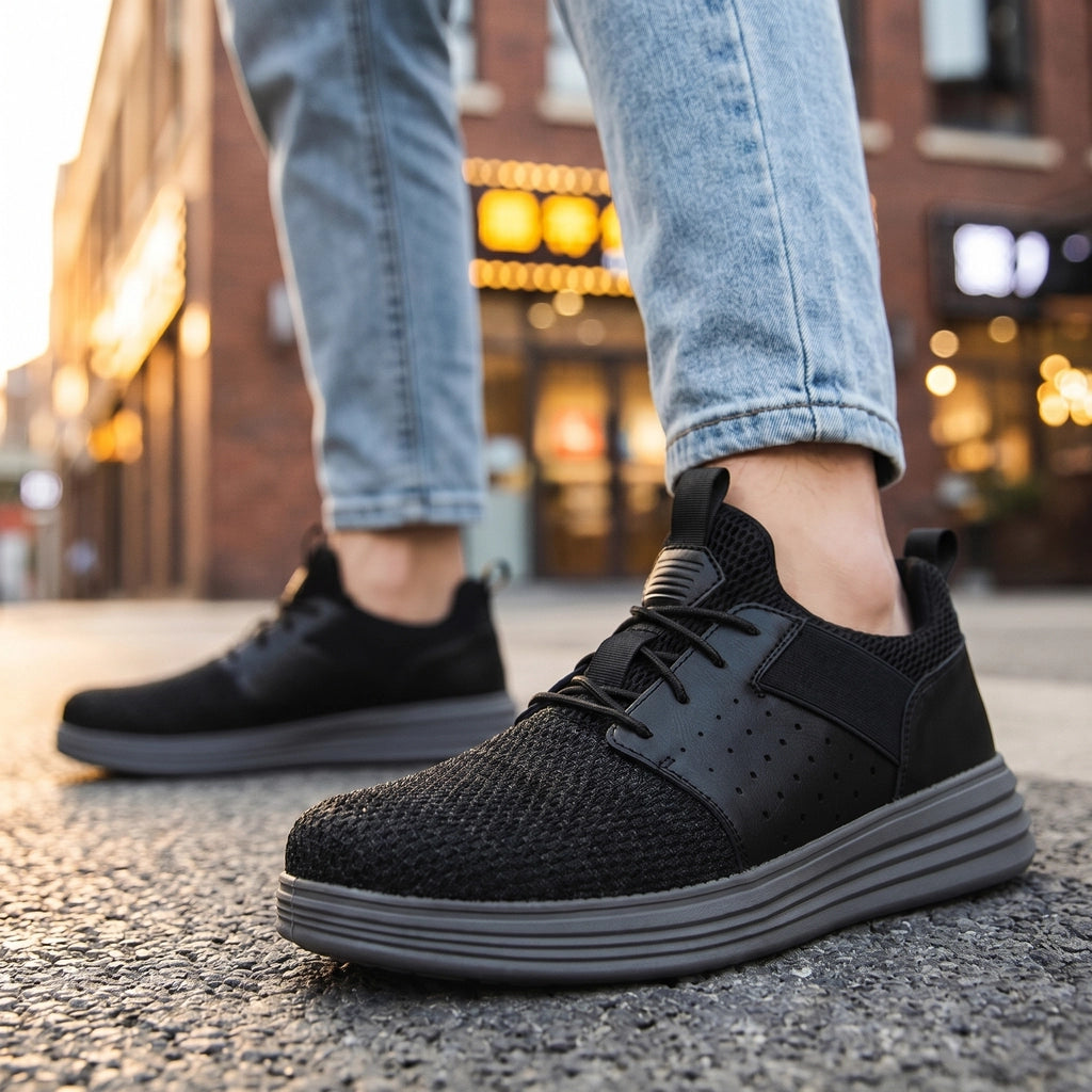 Black Leary Lightweight Mesh Loafers 2