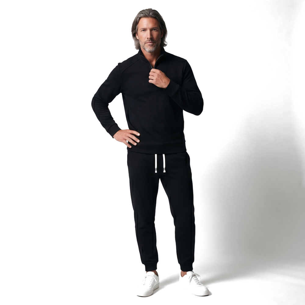 Black Kellan Active Tracksuit 1