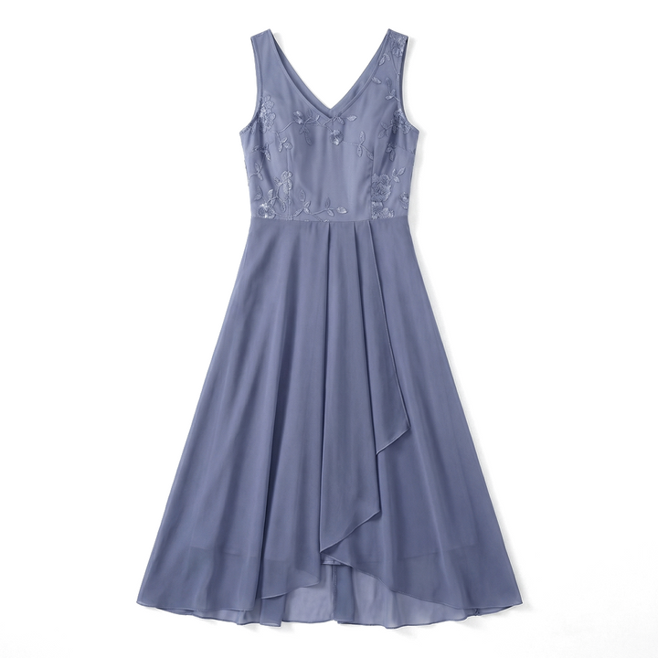 Blue Elara Vance Chiffon Maxi 1