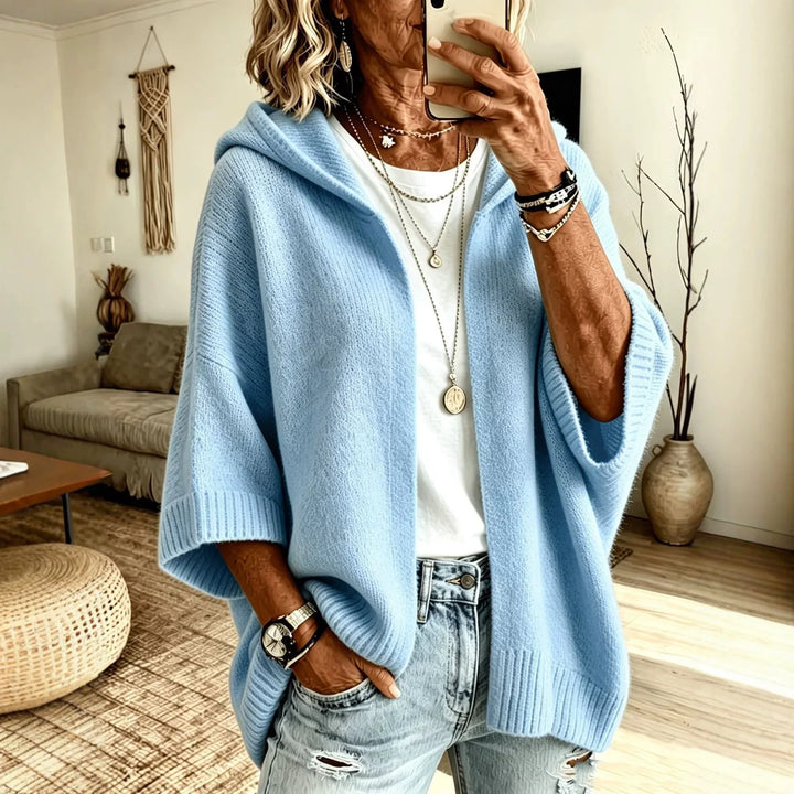 Blythe | Women's Cozy Hoodie Caridgan - Size:XS;Color:Sky Blue