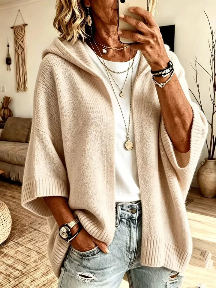 Blythe | Women's Cozy Hoodie Caridgan - Size:XS;Color:White
