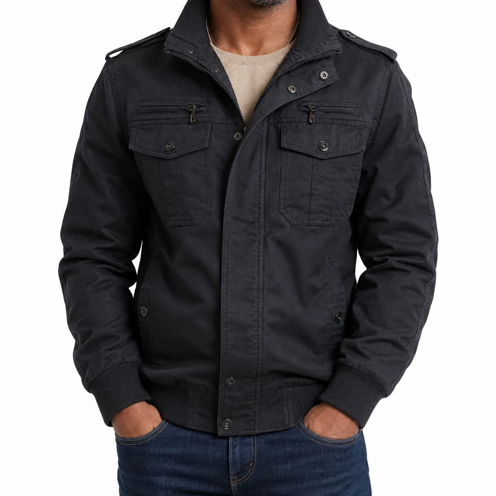 Boone Bomber Jacket - Color:Black;Size:S
