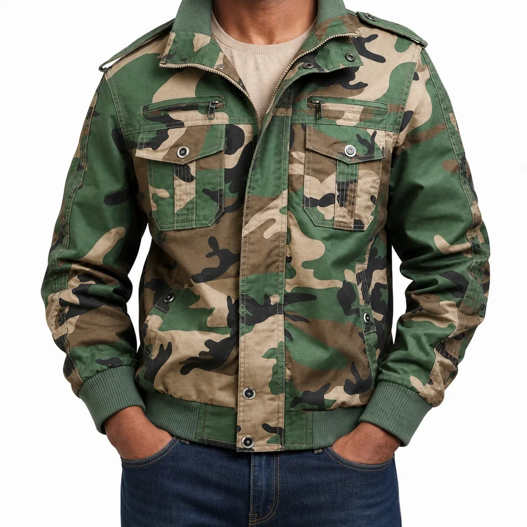 Boone Bomber Jacket - Color:Camouflage;Size:S
