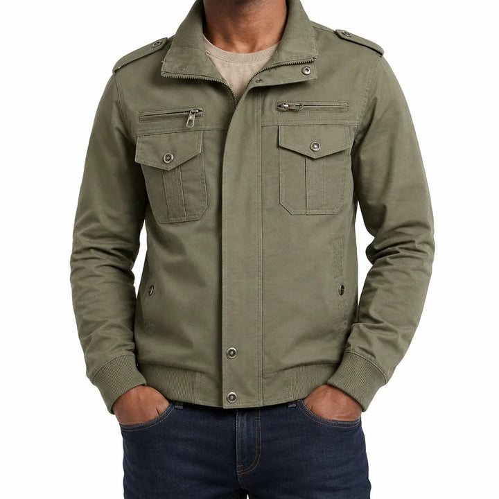 Boone Bomber Jacket - Color:Green;Size:S