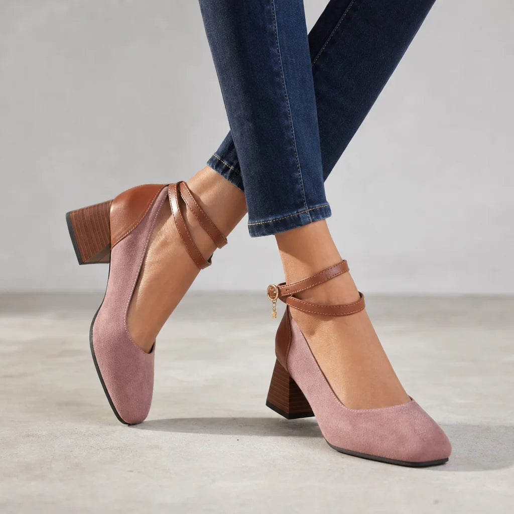 Women's Pink Bowen Colorblock Mary Janes