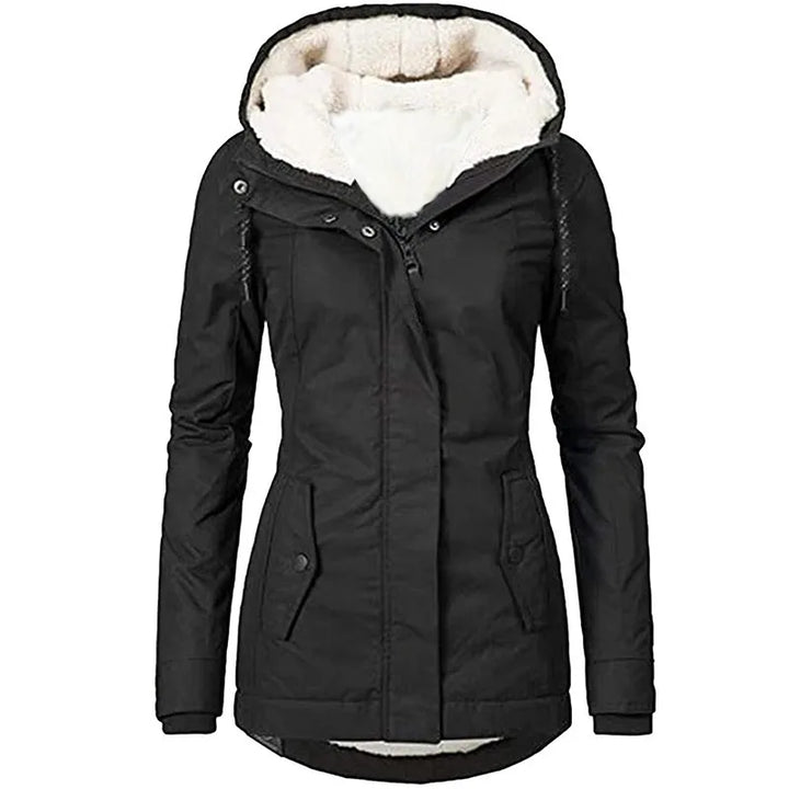 Bowen | Women's Sherpa Winter Coat   - Color:Black;Size:XS