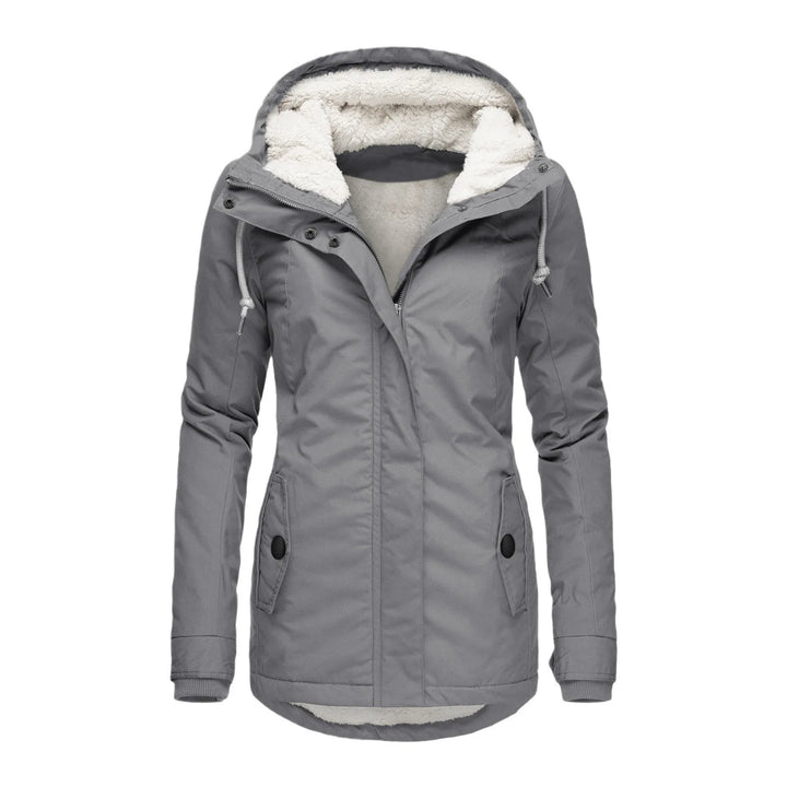 Bowen | Women's Sherpa Winter Coat   - Color:Grey;Size:XS