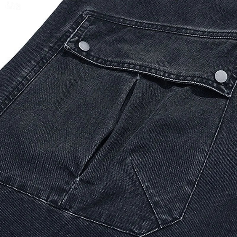 Men's Wide Leg Cargo Pants Black.jpg