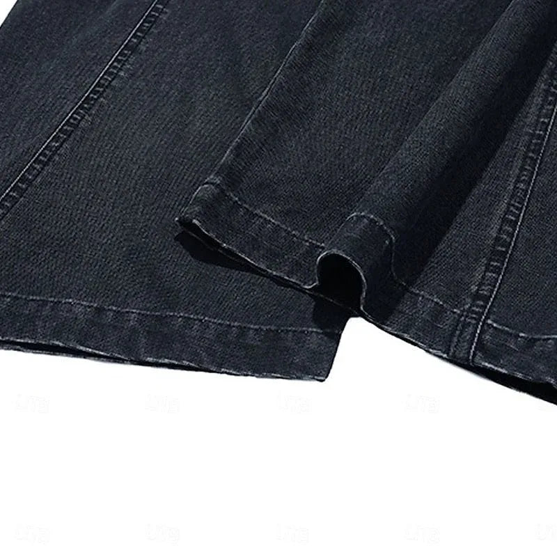 Men's Wide Leg Cargo Pants Black1.webp