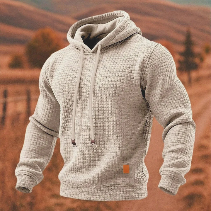 Bradford | Men's Textured Hoodie - Color:Apricot;Size:XS