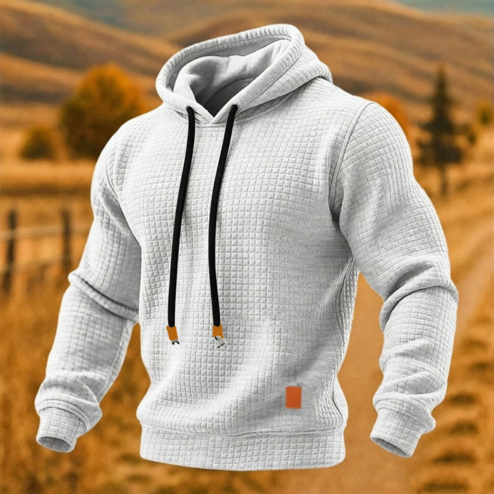 Bradford | Men's Textured Hoodie - Color:White;Size:XS