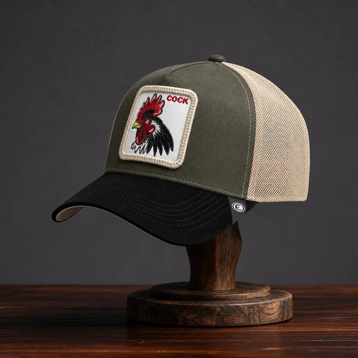 Bradley Trucker Cap - Color:Army Green/Khaki;Size:One Size (56-58 cm)