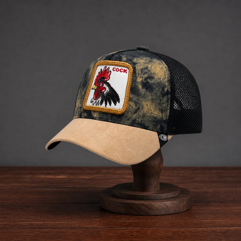 Bradley Trucker Cap - Color:Khaki/Black;Size:One Size (56-58 cm)
