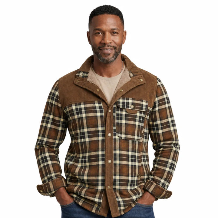 Men's Stein Plaid Cotton Jacket