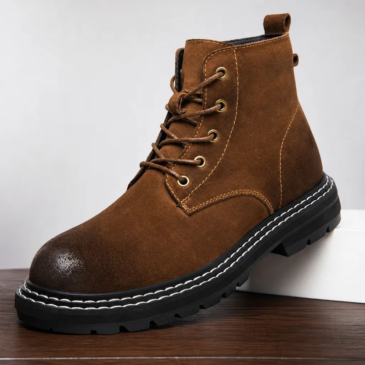 Men's Brown Winfield Round Toe Boots