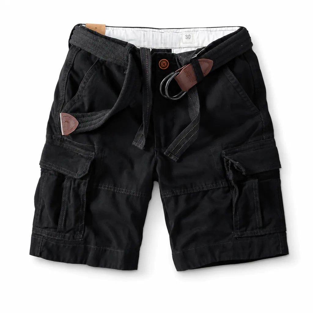 Brendon Cargo Shorts - Color:Black;Size:28