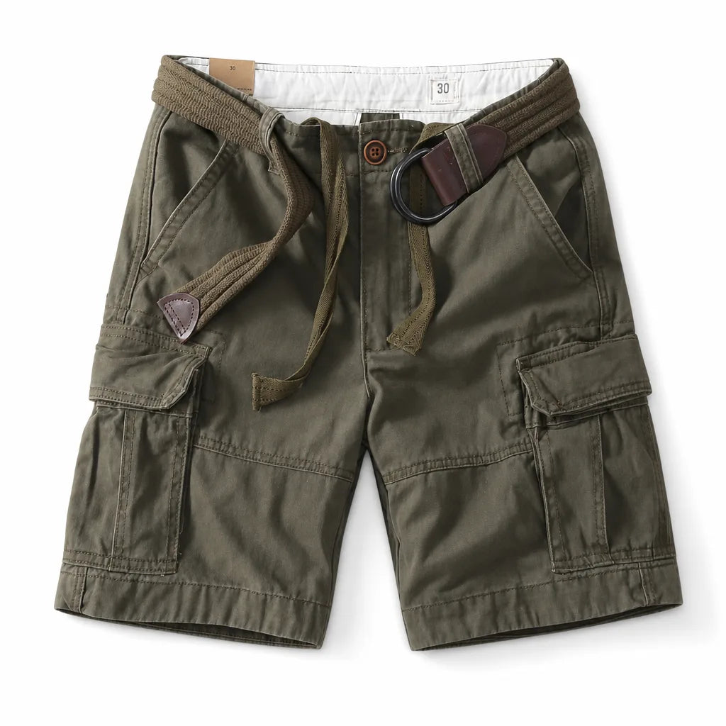 Brendon Cargo Shorts - Color:Green;Size:28