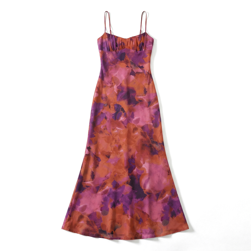 Brick Red Sienna Miller Tie-Dye Dress 6