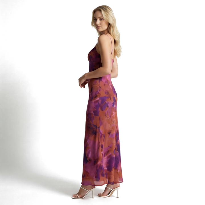 Brick Red Sienna Miller Tie-Dye Dress 4