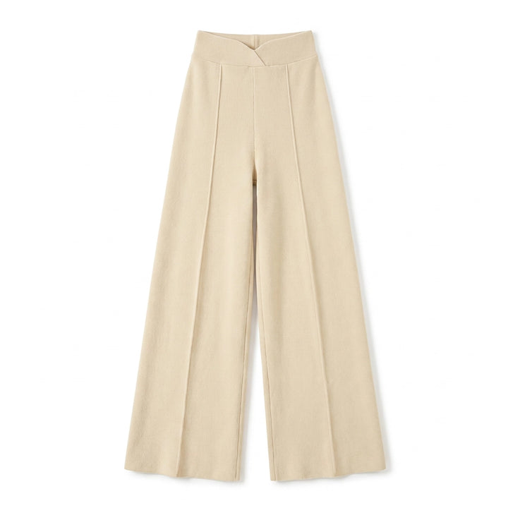 Bridget High-Waist Trousers - Color:Apricot;Size:XS