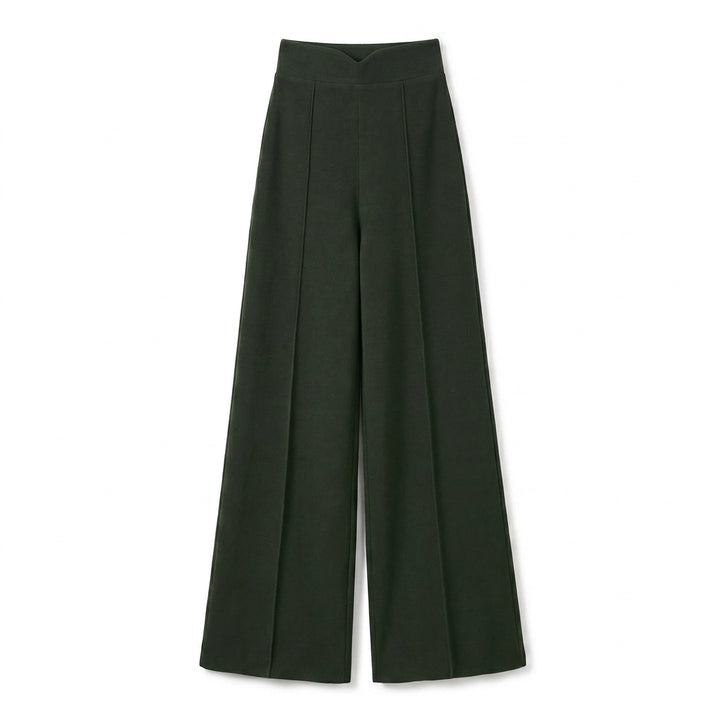 Bridget High-Waist Trousers - Color:Army Green;Size:XS