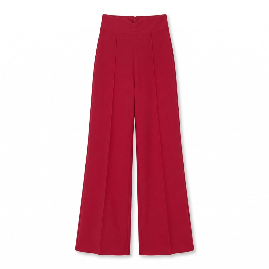 Bridget High-Waist Trousers - Color:Rose;Size:XS