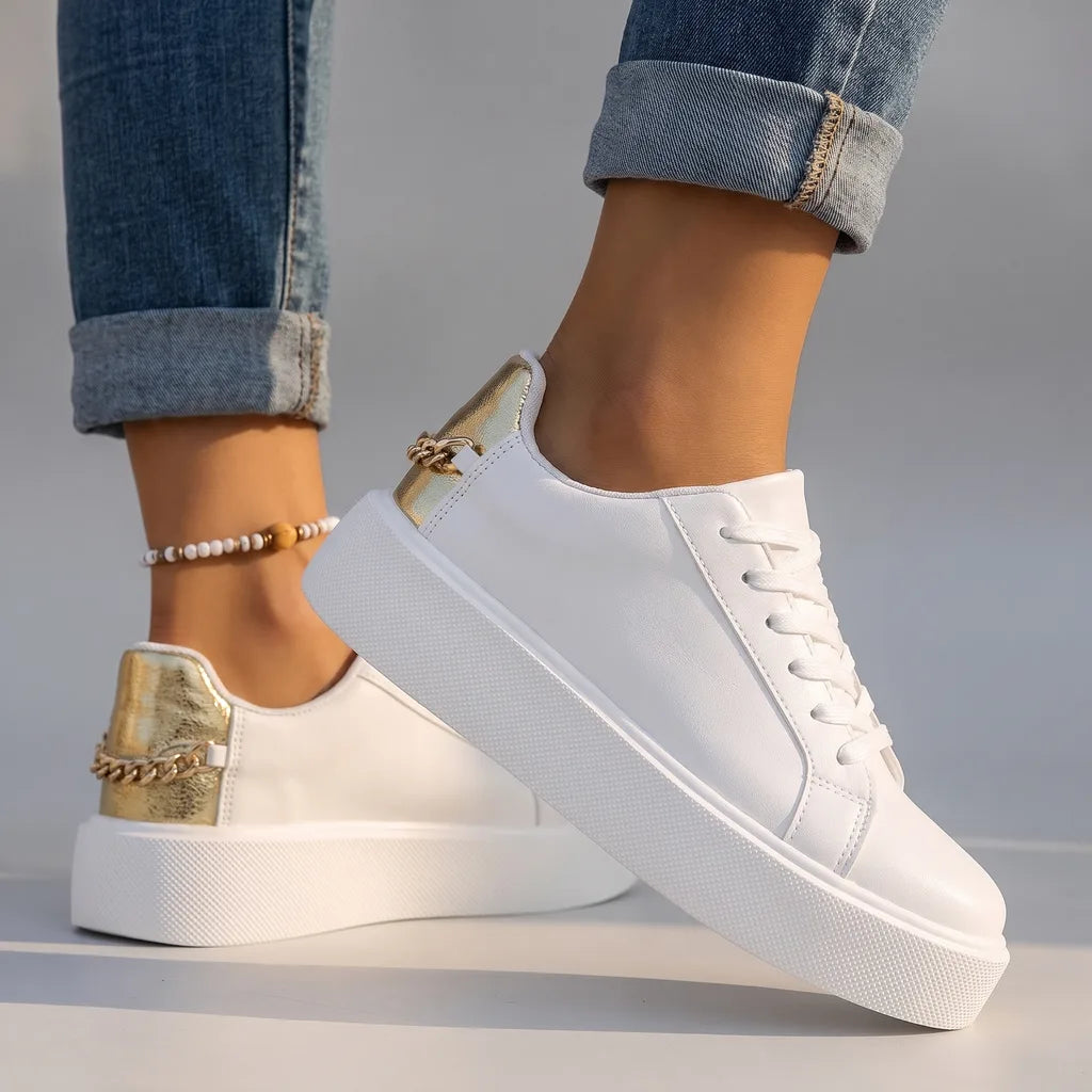 Brielle Orthopedic Sneakers - Color:White;Size:36