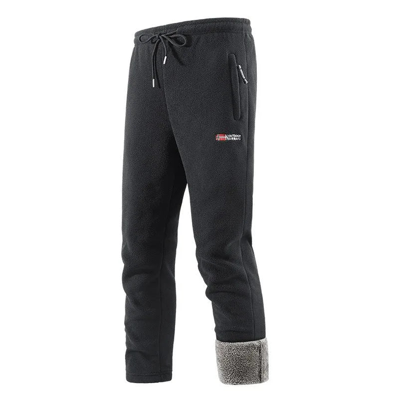 Briggs | Men's Sherpa Lined Thermal Sweatpants - Color:Black;Size:XS