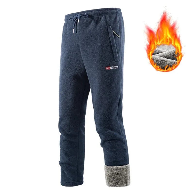 Briggs | Men's Sherpa Lined Thermal Sweatpants - Color:Dark Blue;Size:XS