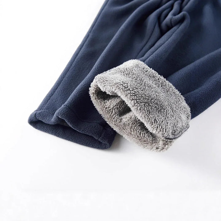 Men's Sherpa Lined Thermal Pants blue1.webp