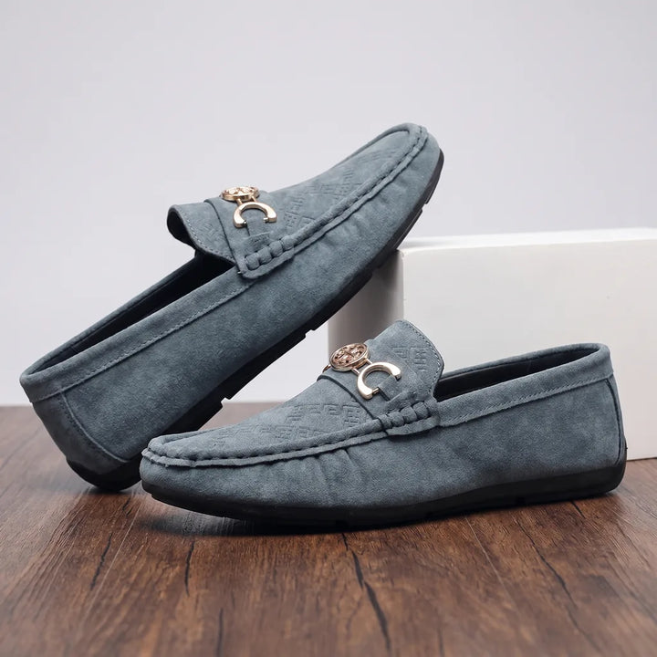 Caiden Design Loafers - Color:Blue;Size:39