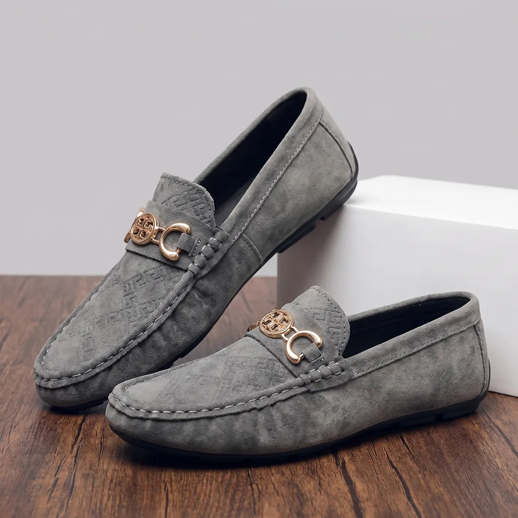 Caiden Design Loafers - Color:Gray;Size:39