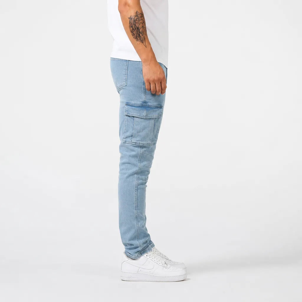 Men's Blue Guthrie Slim Cargo Pants